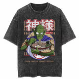 Cotton Mens Vintage Japan Anime Print Oversize TShirt