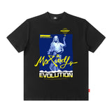 Men T Shirt Portrait Printing Short-Sleeved T-shirt Men's Loose Casual