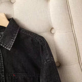 Women T-Shirt Loose Mid-Length Boyfriend Style Denim Shirt for Women