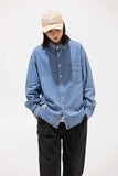 Unisex Jacket Autumn Embroidery Decorative Denim Shirt Women's Clothing