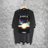 Purple Brand T Shirt Short Sleeve T-shirt Blouse