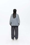 Unisex Jacket Fall Stand Collar Stitching Denim Jacket Women's Clothing