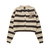 Women Sweater Short Knitted Letter Autumn Leisure Sweater Coat