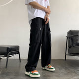 Men Sweatpants Overalls Men's Summer Casual Pants Fashion Brand Wide Leg Straight