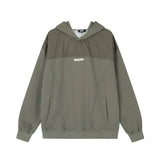 Men Hoodie Patchwork Hoodie Men Loose Casual Long Sleeves Hoodie Shirt