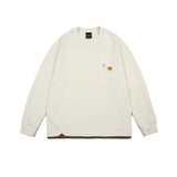 Unisex Hoodie Color Matching Crew Neck Pullover Sweatshirt Men's and Women's Casual Loose