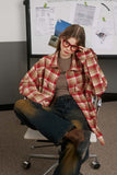 Unisex Jacket Autumn Plaid Long-Sleeved Shirt Women's Clothing