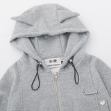 Women Hoodie Hooded Short Sweater Women's Casual Sports Autumn