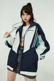Unisex Jacket Autumn College Style Stand Collar Shell Jacket Women's Clothing
