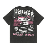 HS T Shirt Creative Cartoon Portrait Printing