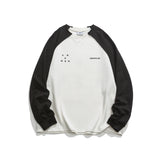 Unisex Sweatshirt Fall Contrast Color round Neck Sweatshirt