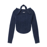 Women Sweater Girls' Autumn Outer Wear Casual Solid Color