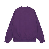 Men Hoodie Embroidered Crew Neck Sweater Spring and Autumn Loose Top Casual