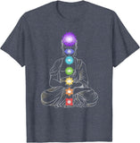 New Yoga Meditation Spiritual Body Energy Chakra T-Shirt