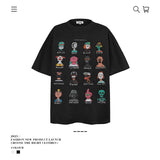 American vintage street T-shirt pure cotton men and women loose