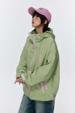 Unisex Jacket Autumn Contrast Color Multi-Zipper Shell Jacket Women's Clothing