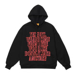 Men Hoodie Printed Sweater Men's Autumn and Winter Loose Top Sports Hoodie