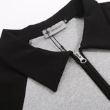 Women Long Sleeve T-Shirt Long Sleeve T-shirt Half Zipper Sleeve Women's Short