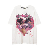 Men T Shirt Printed Short-Sleeved T-shirt Men's Loose Casual