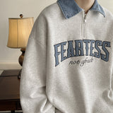 Men Hoodie Polo Collar Sweatshirt Men's Fall Fall Winter Coat