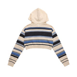 Women Sweater Hooded Short Sweater Women's Casual Sweater