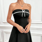 Women Dresses Solid Color Sleeveless Dress