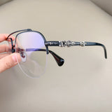 CHH Chrome Hearts Glasses Titanium Half Frame Myopia Glasses Frame