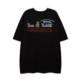 Men T Shirt Graffiti Printing Short Sleeve T-shirt Hip-Hop Street Casual Men and Women