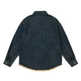Men Denim Jacket Spring and Autumn Denim Jacket Men's Personality Shirt Jacket