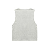 Women Vest Printed Short Vest Girls Summer Casual Sleeveless Top