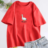 Silly Goose T-Shirt Women Trendy Unisex T Shirt Summer