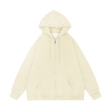 Men Hoodie Spring and Autumn Hooded Cardigan Sweater Zipper Jacket Casual Hoodie