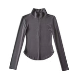 Women T-shirt Slim Fit Slimming Long Sleeves T-shirt Women's Autumn