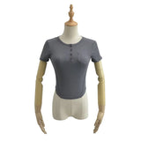 Women T-Shirt Short Sleeve Women's Tops Yoga Fitness T-shirt