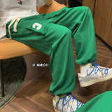 Men Sweatpants Waffle Workwear Men's Summer Sports Pants Loose Casual