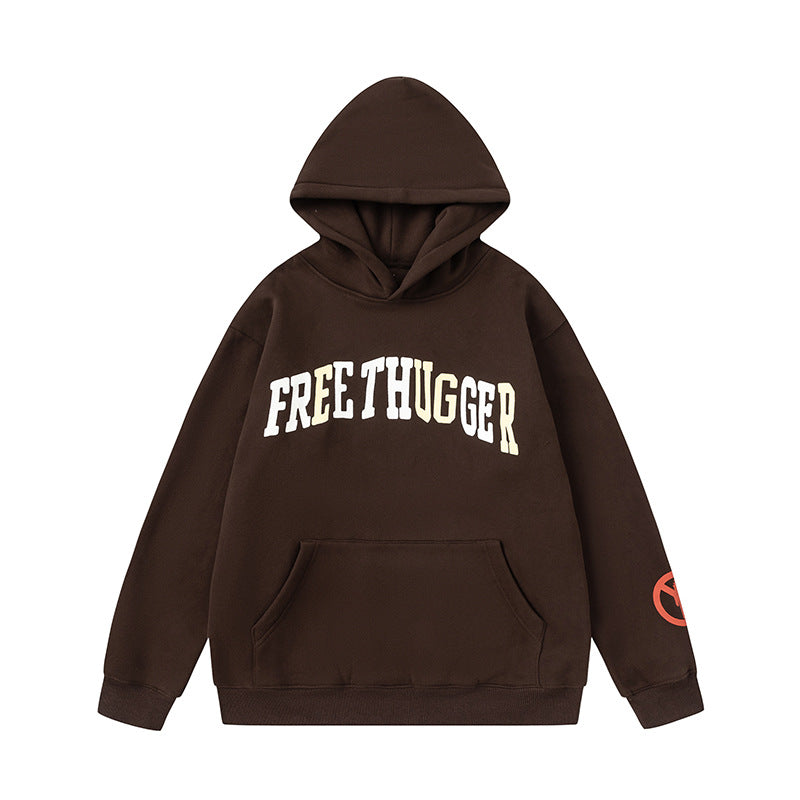Travis Scott Hoodie FW24 English alphabet pattern print hooded loose sweater