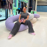 Women Cargo Pants Women's Stitching Design Loose Mopping Casual Pants