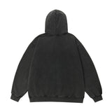 Men Hoodie Letter Printed Hoodie Men's Casual Long Sleeve Loose Wash Pullover Hoodie