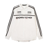 Men's Long Sleeve T Shirt Color Matching Long Sleeve Shirt Men's Letter Printing Personality Shirt Outer Wear