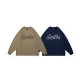 Unisex Hoodie Retro Crew Neck Sweater Men's and Women's Casual Top