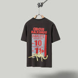 Travis Scott T-Shirt Travis Scott Short Sleeve Circus Letter Print Casual Loose Short Sleeve