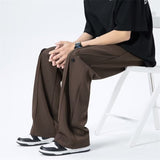 Men Sweatpants Casual Pants Men's Summer Loose Drooping Ice Silk