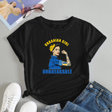 Ukraine Girl Clothes Jersey Ukrainian Flag Tshirt Women