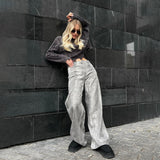 Women Cargo Pants Jeans for Women Autumn Distressed Stitching
