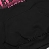 Men Hoodie Contrast Color Lapels Pullover Sweater Men's Patch Letter Inkjet Printing Long Sleeve