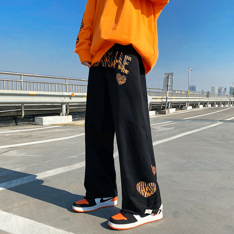 Men Sweatpants Casual Pants Men's Spring Cotton Loose Pants