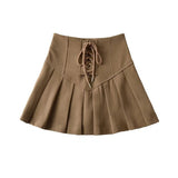 Women Skirt Summer College Style Pleated Skirt Female Culottes