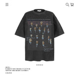 American vintage street T-shirt pure cotton men and women loose