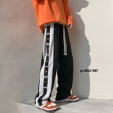 Men Sweatpants Summer Men's Design Sense Mop Pants Straight Sports Leisure Long