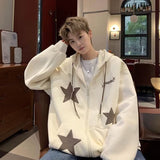Men Hoodie Vintage XINGX Cardigan Sweater Men's Spring and Autumn Coat